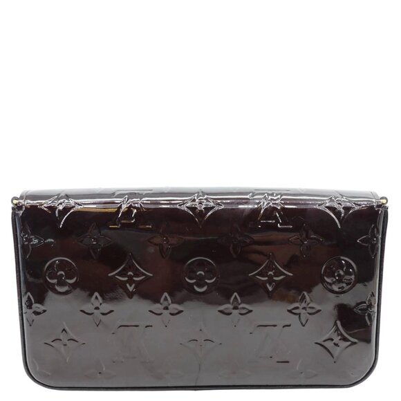 Louis Vuitton  Felicie Pochette Monogram Vernis Shoulder Bag Amarante - Picture 5 of 14